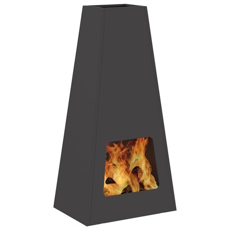 Vuurkorf Zwart 50 x 35 x 100 cm Staal 3