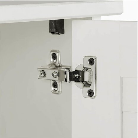 Badkamermeubelset met plank VIGO 2 pcs Wit en Antiek Wit 8