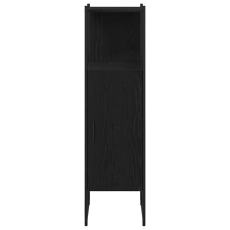 Badkamermeubelset Zwart Eiken 33 x 33 x 120,5 cm Bewerkt hout 6