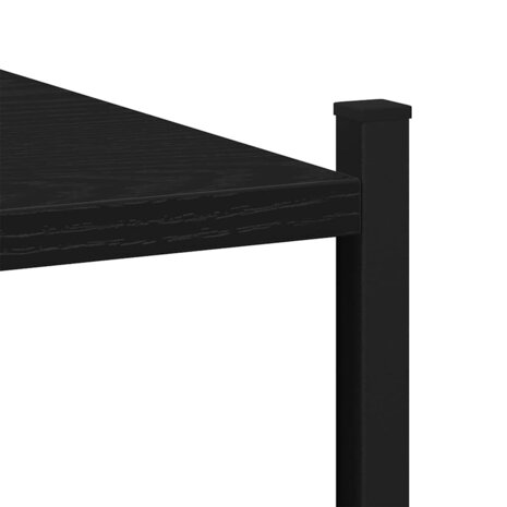 Badkamermeubelset Zwart Eiken 33 x 33 x 120,5 cm Bewerkt hout 9
