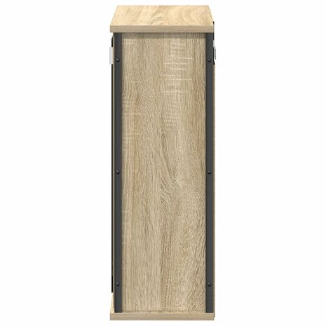 Badkamerwandkast met spiegel 50x21x60 cm sonoma eikenkleurig 7