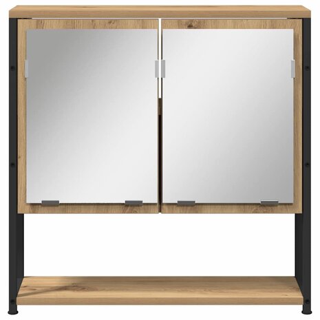 Spiegelkast Artisan Eiken 60 x 16 x 60 cm Bewerkt hout 6