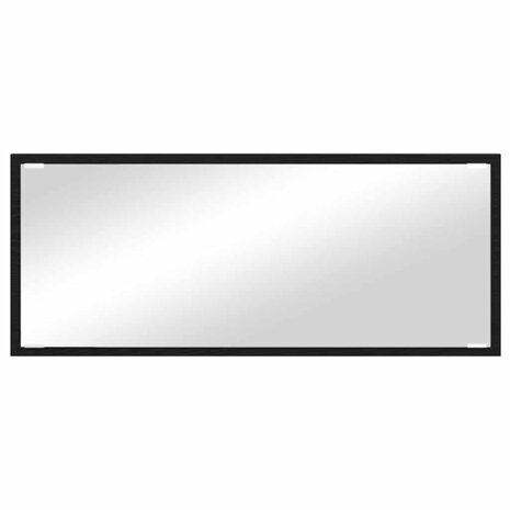 Spiegel met spiegel Zwart Eiken 90 x 8,5 x 37 cm Bewerkt hout 5
