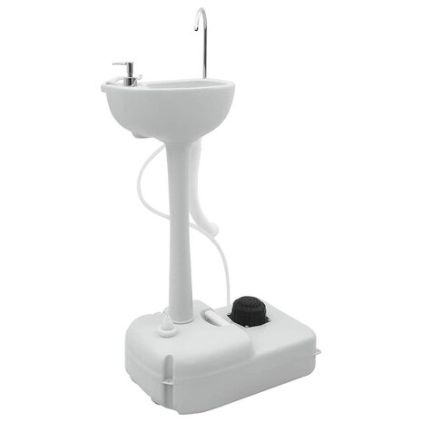 Camping Toilet Set 2 pcs Blauw en Wit 6