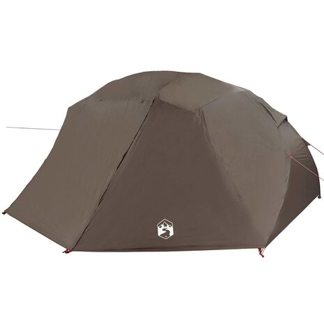 Vistent met dak Bruin 514 x 465 x 187 cm Polyester en Glasvezel 2