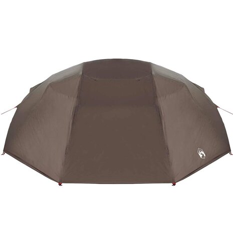 Vistent met dak Bruin 514 x 465 x 187 cm Polyester en Glasvezel 4