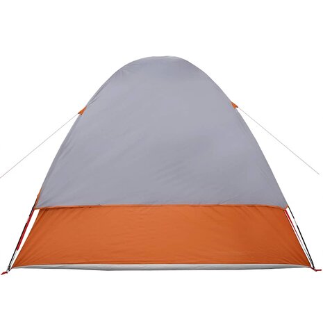 Autotent 4-persoons waterdicht grijs en oranje 9