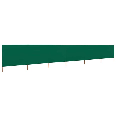 Windscherm 6-panelen 800x160 cm stof groen 2