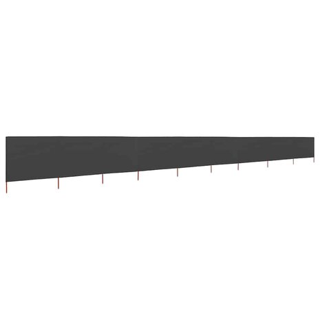 Windscherm 9-panelen 1200x80 cm stof antraciet 2