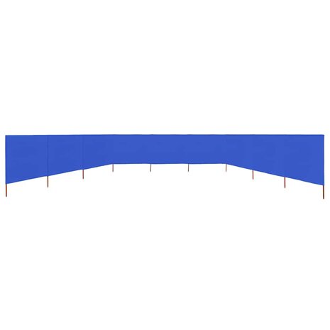 Windscherm 9-panelen 1200x80 cm stof azuurblauw 3