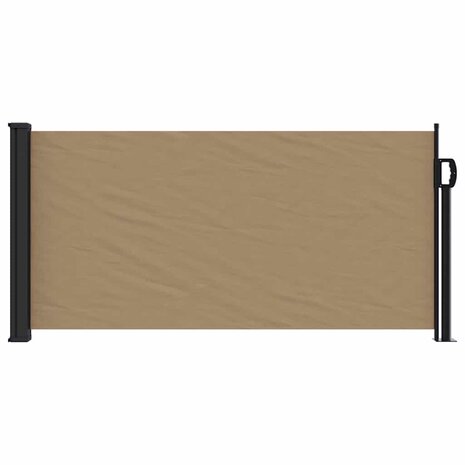 Windscherm uittrekbaar 100x500 cm taupe 3
