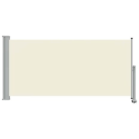 Tuinscherm uittrekbaar 120x300 cm cr&egrave;mekleurig 4