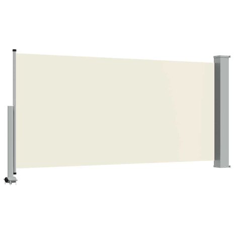 Tuinscherm uittrekbaar 120x300 cm cr&egrave;mekleurig 7