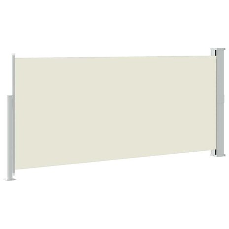 Windscherm uittrekbaar 140x300 cm cr&egrave;mekleurig 6
