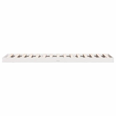 Bedframe Wit 213.5 x 104 x 9 cm Massief grenenhout 6