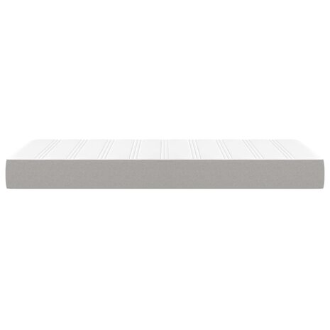 Pocketveringmatras medium 80x200x20 cm stof lichtgrijs 4
