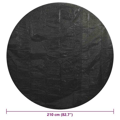 Zwembadhoes 210 cm PE zwart 6