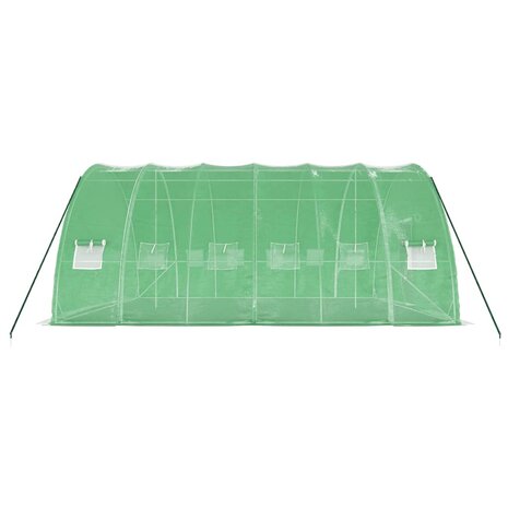 Tuinkas met stalen frame 36 m&sup2; 6x6x2,85 m groen 5