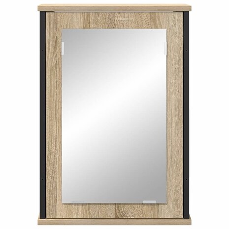 Spiegelkast met plank Sonoma Eiken 42 x 12 x 60 cm Bewerkt hout 5