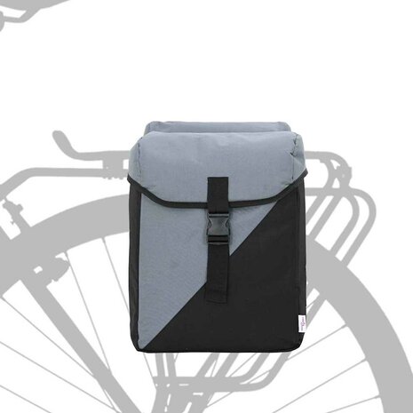 Fietstas Grijs en zwart 31.5 x 15.5 x 40 cm Polyester 2