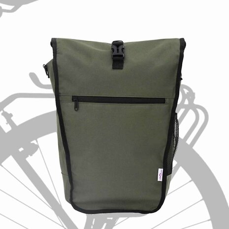 Fietstas Olijfgroen 34 x 16 x 59 cm Polyester 2
