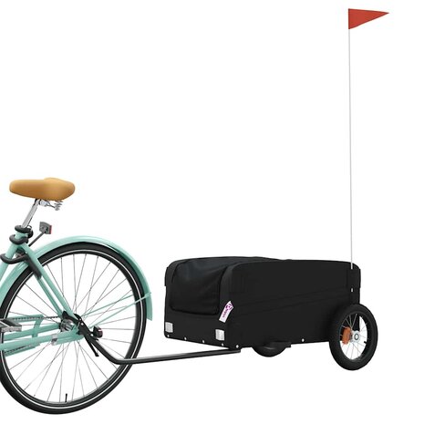 Fietstrailer 30 kg ijzer zwart 3