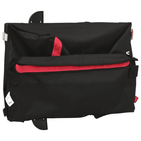 Fietstrailer 45 kg ijzer zwart en rood 9