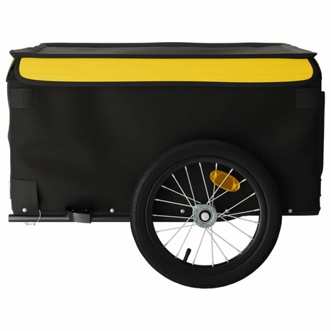 Fietstrailer 45 kg ijzer zwart en geel 7