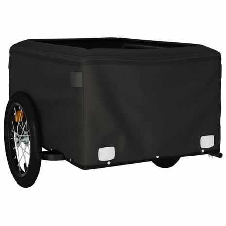 Fietstrailer 45 kg ijzer zwart en blauw 8