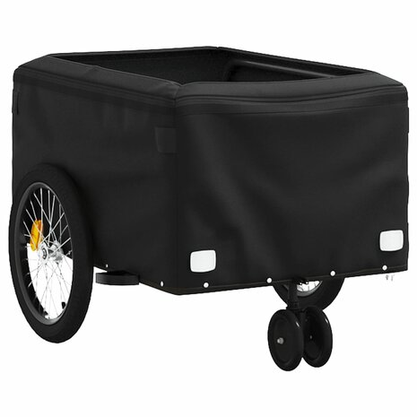 Fietstrailer 30 kg ijzer zwart en geel 5