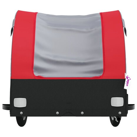 Fietstrailer 30 kg ijzer zwart en rood 6