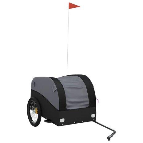 Fietstrailer 45 kg ijzer zwart 2
