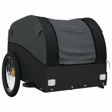 Fietstrailer 45 kg ijzer zwart 4