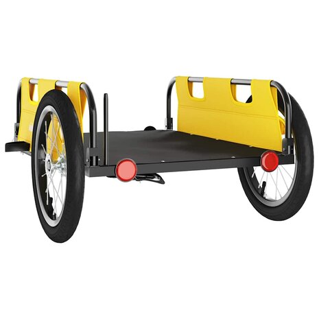 Fietstrailer oxford stof en ijzer geel 7