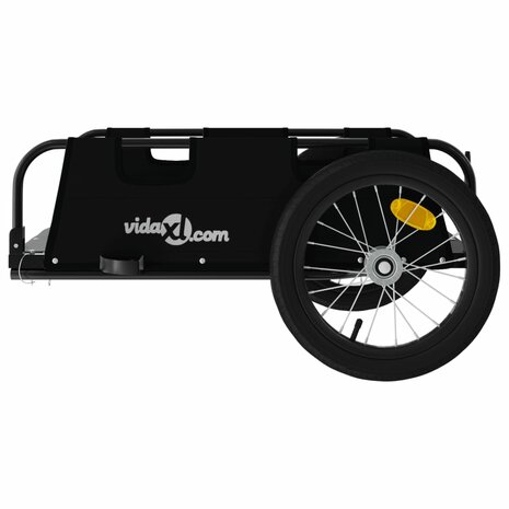 Fietstrailer oxford stof en ijzer zwart 6