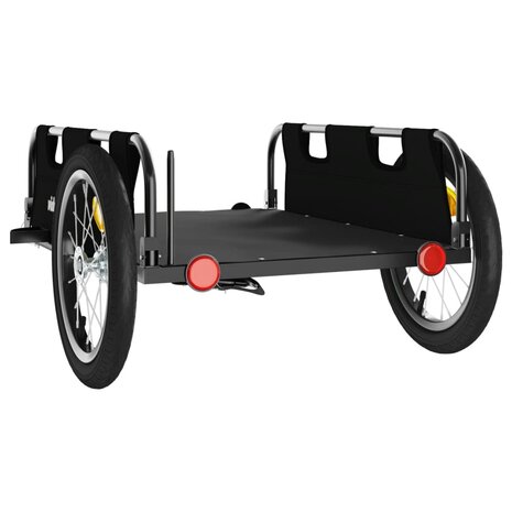 Fietstrailer oxford stof en ijzer zwart 7