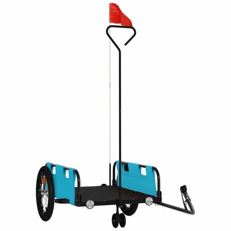 Fietstrailer oxford stof en ijzer blauw 2