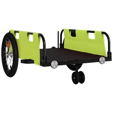 Fietstrailer oxford stof en ijzer groen 4