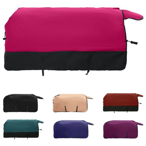Paardendeken Roze en Zwart 105 cm Polyester 2