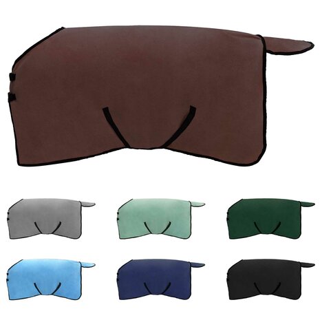 Paardendeken Volledig Donkerbruin Polyester 2