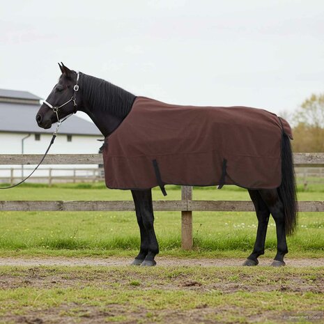 Paardendeken Volledig Donkerbruin Polyester 1