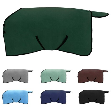 Paardendeken Volledig Donkergroen Polyester 2
