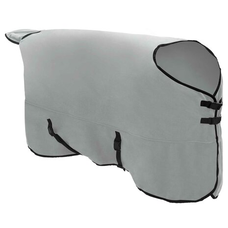 Paardendeken Volledig Lichtgrijs en Roze Polyester 3