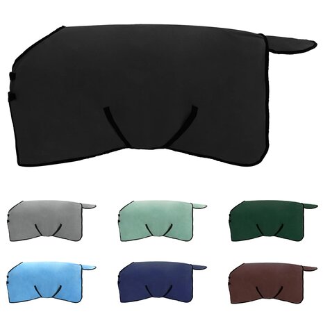 Paardendeken Zwart Polyester 2