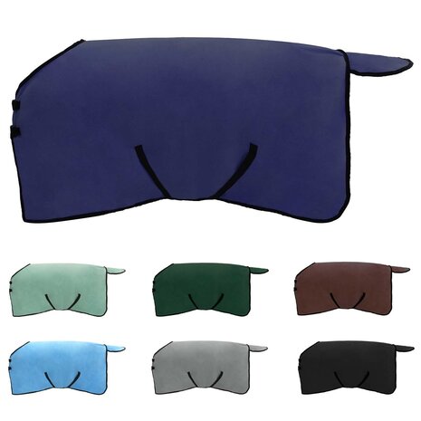 Paardendeken Marineblauw Polyester 2