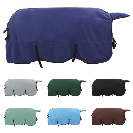 Paardendeken Marineblauw Polyester 2