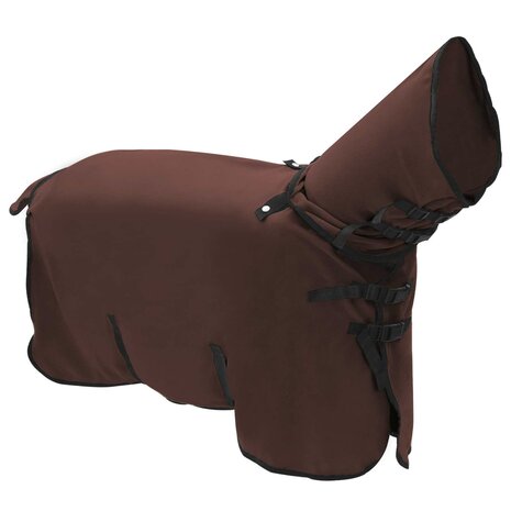 Paardendeken Volledig Donkerbruin Polyester 3