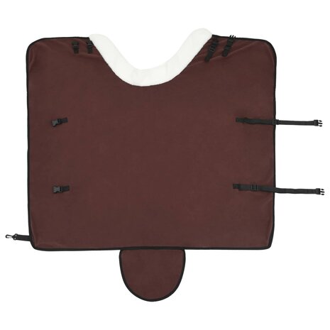 Paardendeken Volledig Donkerbruin 75 cm Polar fleece 6