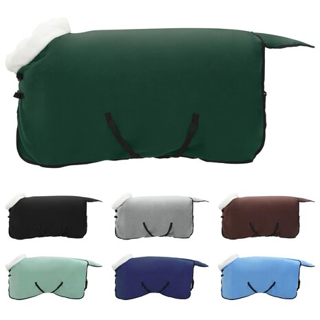 Paardendeken Volledig Donkergroen 85 cm Polar fleece 2