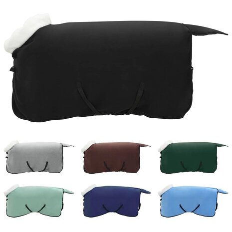 Paardendeken Zwart 85 cm Polar fleece 2